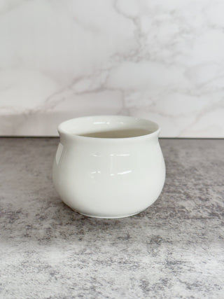 White Glazed Ceramic Pot